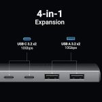 هاب ۴ پورت یوگرین USB-C To 2*USB-A + 2*USB-C مدل CM480 کد 30758