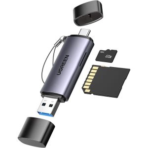 کارت خوان یوگرین USB-C+USB-A To TF/SD مدل CM185 کد 50706