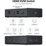 کی وی ام سوئیچ 2*1 HDMI یوگرین مدل CM200 کد 50744
