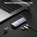 هاب یوگرین USB-C To 3*USB 3.0 A HUB مدل CM252 کد 60718