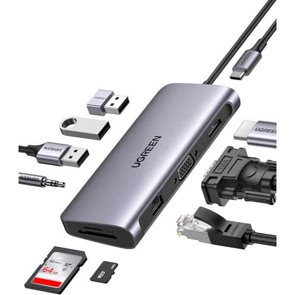 هاب 10 پورت USB-C یوگرین مدل CM179 کد 80133