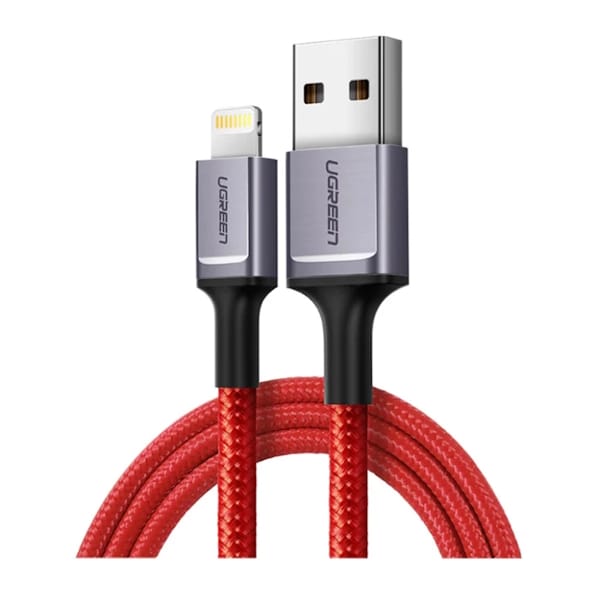 کابل تبدیل Lightning یوگرین به USB 2.0 A Male Cable مدل US293 کد 80635