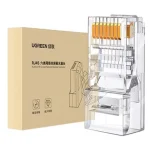 کانکتور Rj45-UTP-Cat6 یوگرین مدل 60558-NW120 بسته 100 عددی - Image 2