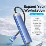 هابVention 5-in-1 USB 3 مدل TGF - Image 2